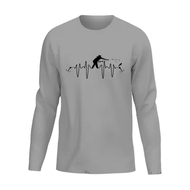 Fishing Heart Beat Men Long Sleeve Shirt